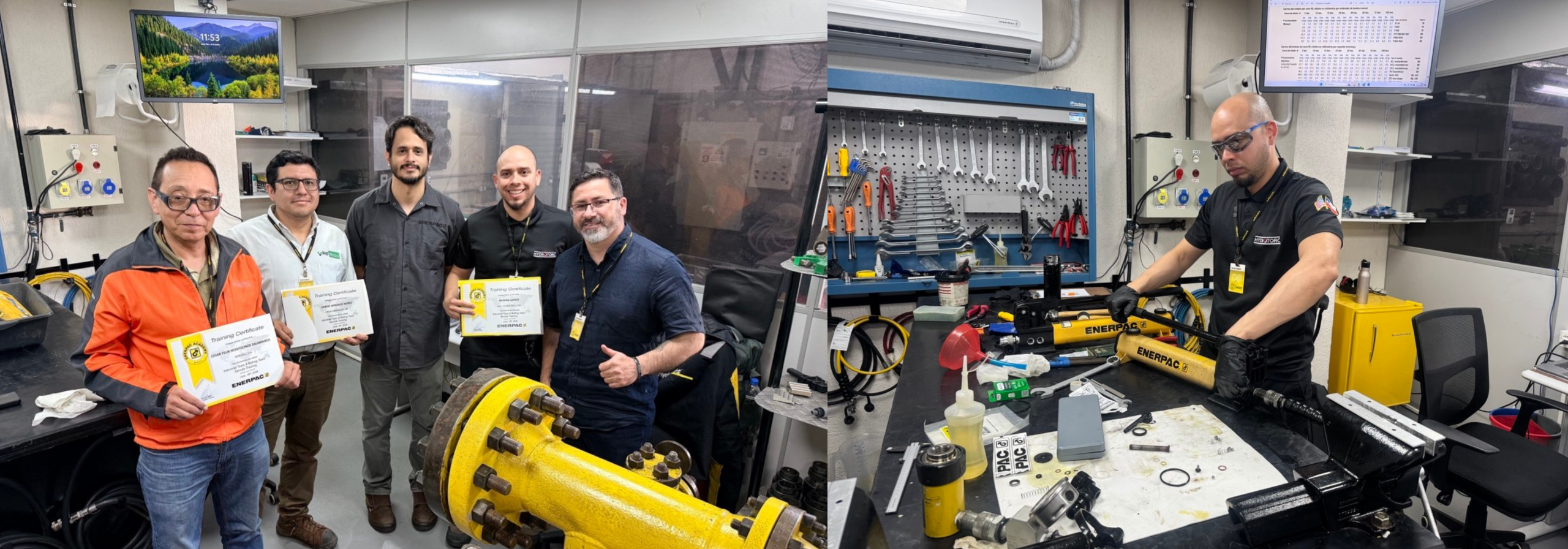 Capacitación técnica Hydrotorc en Enerpac Brasil